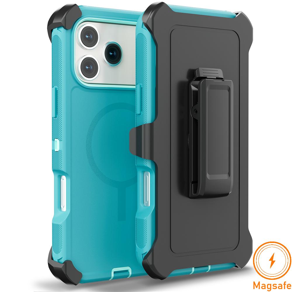 Защитный чехол Armor OTT Defender Box с магнитом для телефона Для IPhone17 Pro Max Air 16 15 14 13 12 Для Magsafe Прочный ударопрочный С крышкой-клипсой