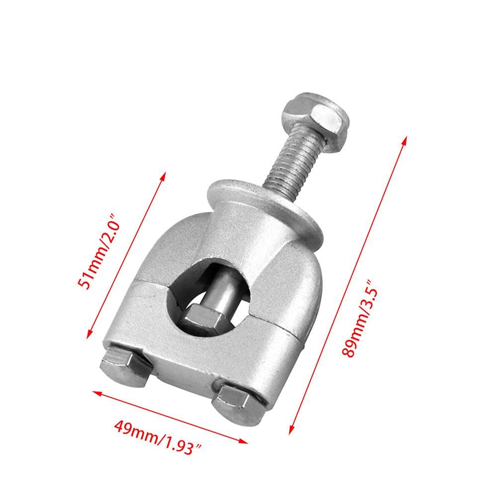 2 шт. 7/8'' 22 мм Мотоциклетный руль Крепление Подъемники руля Зажим Серебристый Крепление Монтажный Подъемник Зажим Мотоцикл Мотоцикл Новый