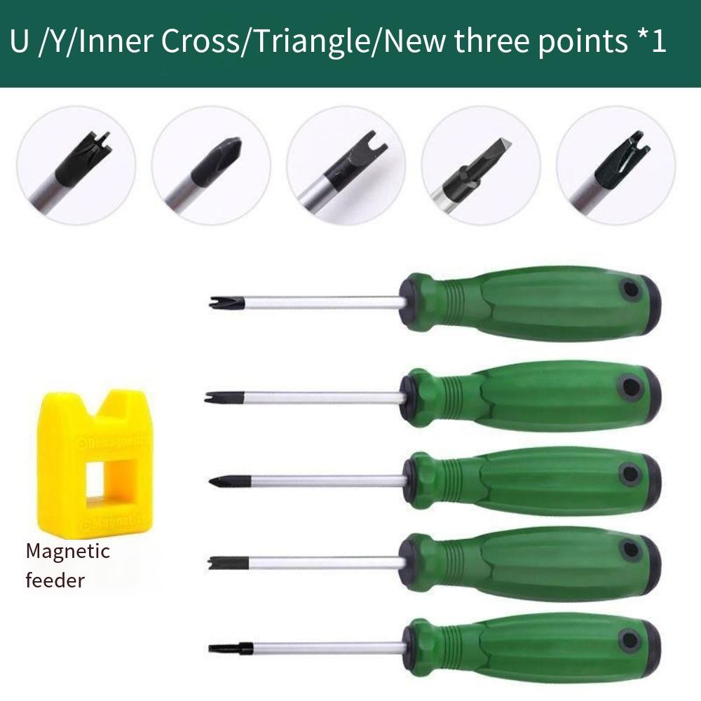 Противоскользящая магнитная отвертка, устойчивая к коррозии, фигурная отвертка, инструменты для ремонта безопасности