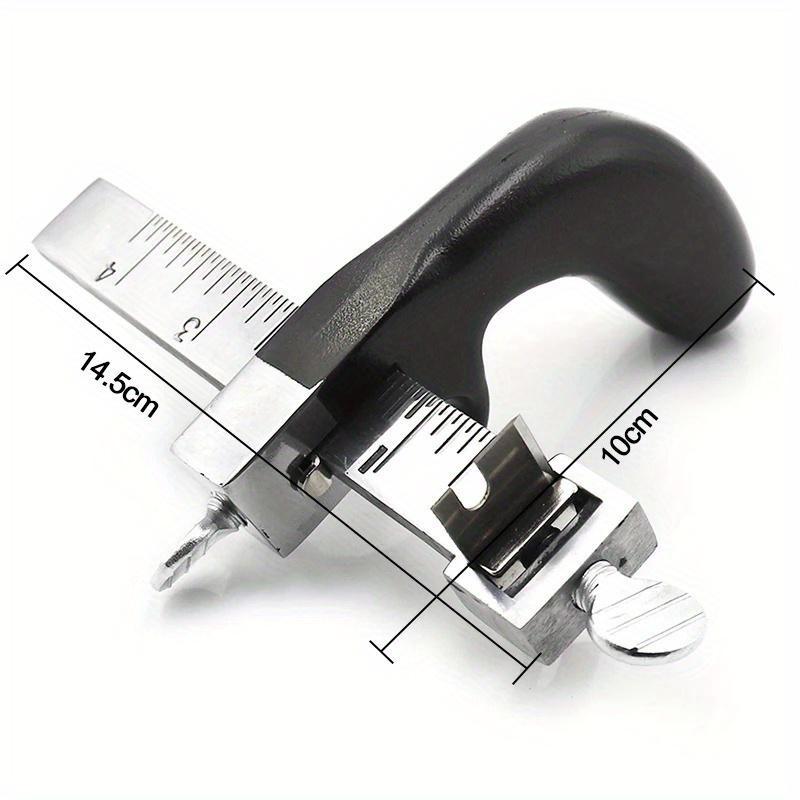 1 шт. Профессиональный острый резак для кожаных ремней, шнуров, ремней, регулируемый ручной инструмент для DIY-резки с 2 лезвиями, Инструменты для рукоделия по коже