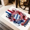 Bayern Munich Fire Art Floor Mat Suitable for Dining Room Kitchen Outdoor Hallway Antislip Carpet Anime Office Decor