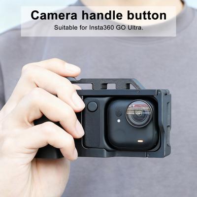 Держатель-рукоятка для экшн-камеры для Insta360 Go Ultra Клетка для камеры Крепление быстрого освобождения Держатель с кнопкой спуска затвора Ремешок Аксессуары для экшн-камеры