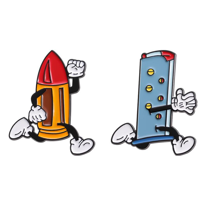 3pcs/set Cartoon Anime Movie Role Brooch Enamel Pins Custom Film Peripheral Souvenir Badges Clothes Lapel Gift for Friend