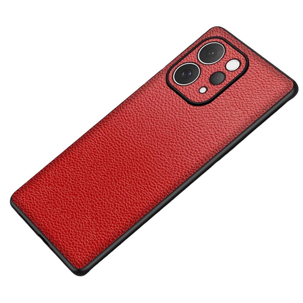 Чехол для vivo S50 5G, текстура личи, покрытие из ПУ-кожи, ПК + ТПУ, защитная задняя крышка телефона