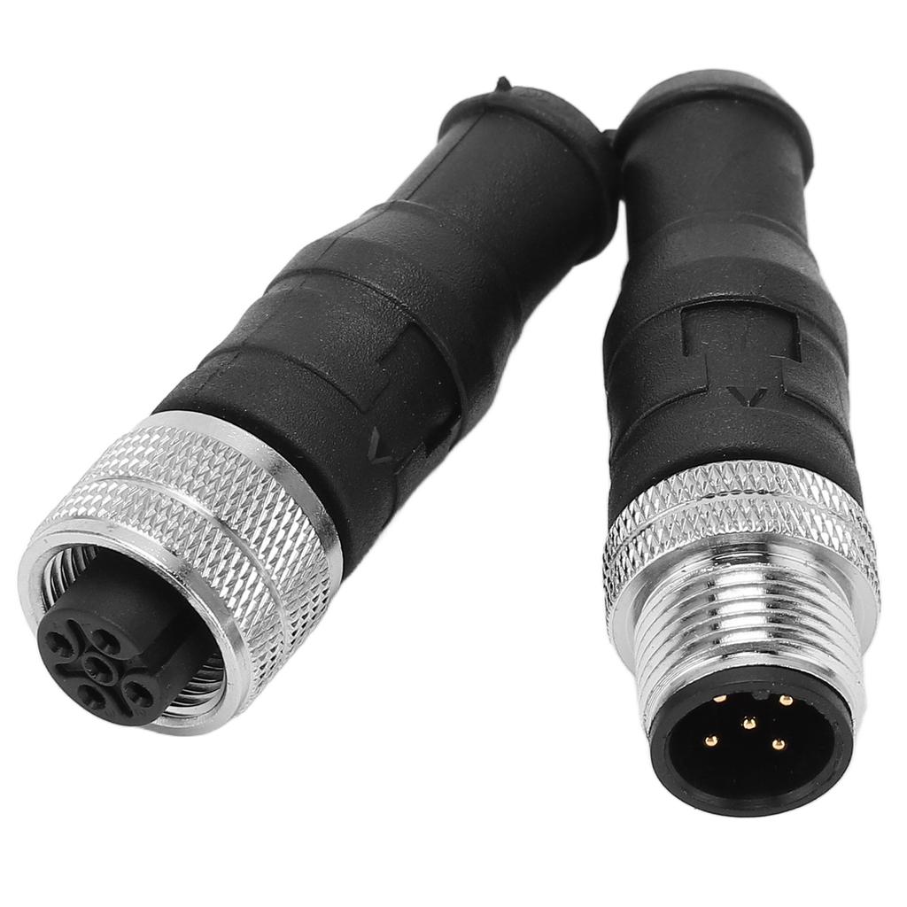 Pair for NMEA2000 Male Female Terminator Resistor 5Pin M12 Thread IP67 Waterproof for Lowrance Networks