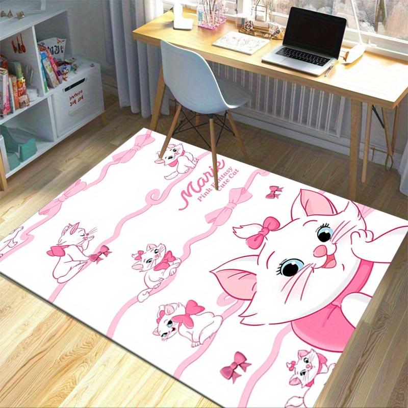 1pc. Cute Pink Fantasy Marie Cat Rug - Perfect for Home Decor, Office Carpet, Outdoor Use, Gift Ideaz0414214