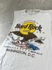 Винтажная футболка без рукавов Hard Rock Cafe Washington DC 90-х годов, взрослая XL, белая, унисекс