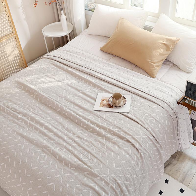 Новое трехслойное марлевое полотенце, утолщенное марлевое одеяло, весенне-летний сон, одеяло с кондиционером, летнее прохладное одеяло.