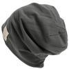 Big Watch Stretch Cotton Knit Dark Plus Men's Cap, Charcoal, Size, CTP-05