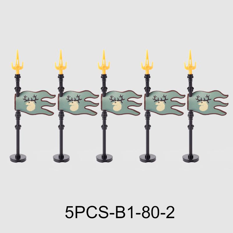 Средневековые военные флаги, серия «Военный замок», рыцарь, солдат, воин, аксессуары, строительные блоки, Древний Священный Рим, кирпичики, игрушки, подарки.