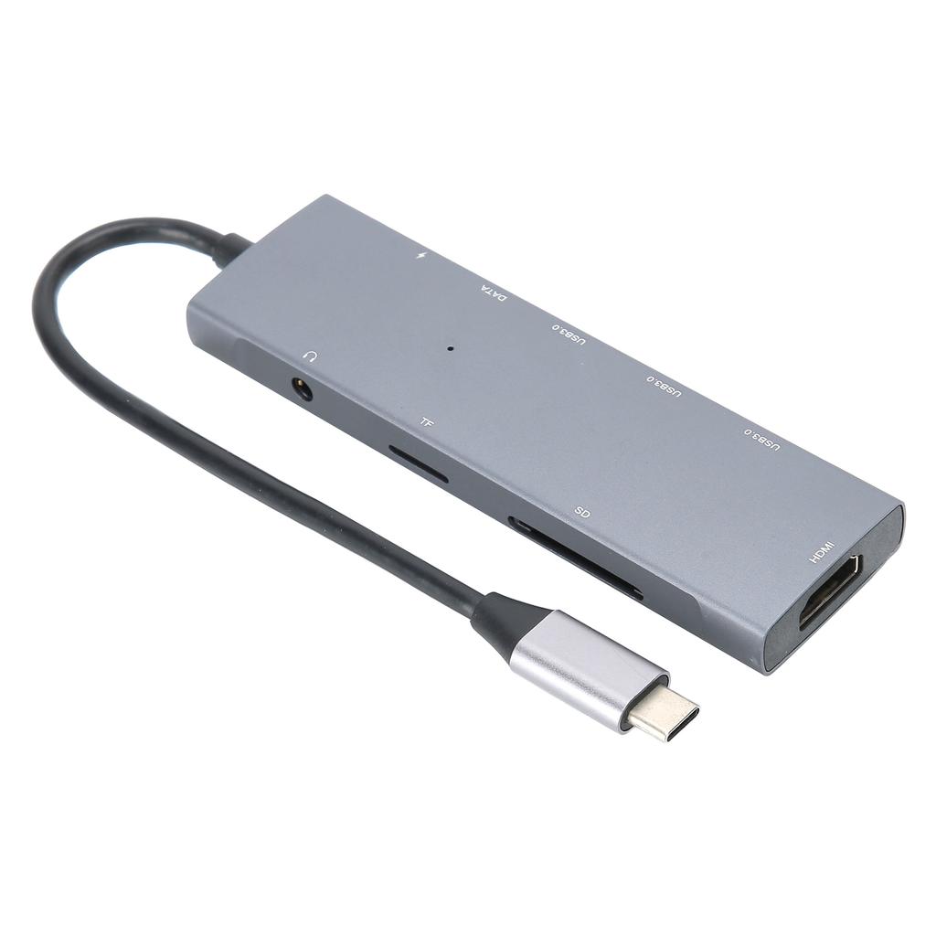 9 в 1 адаптер типа C многопортовый концентратор HDMI 3,5 мм или док-станция для карт памяти