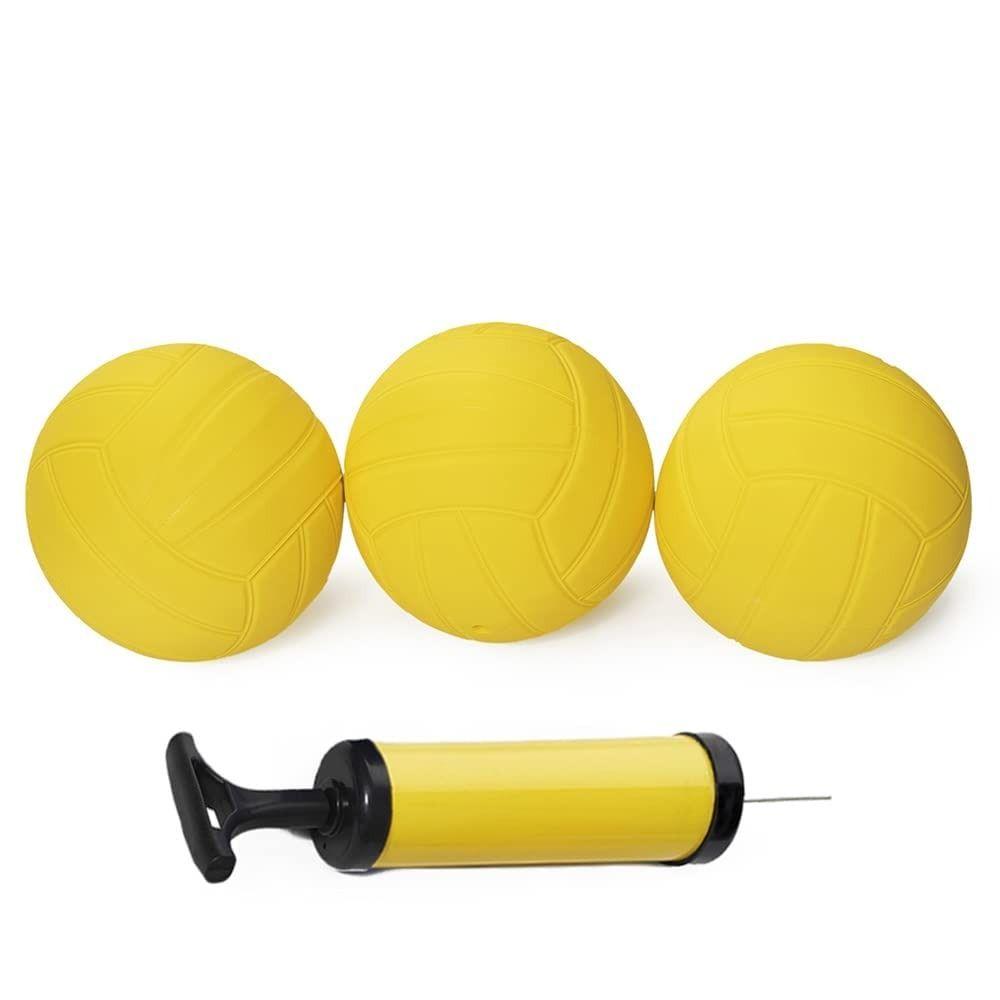 Strong Bounce Spike Game Ball With Pump Mini Volleyball Team Sports Round Net Ball Pool Lawn