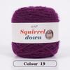 SquirrelWool 150 г Пледовое одеяло ручной вязки из меха белки с дизайном в виде букета роз