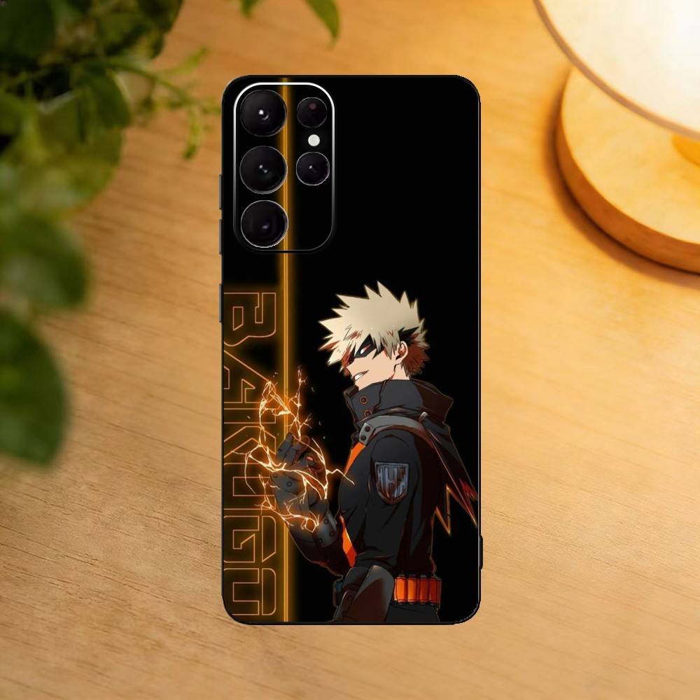 Bakugo A-Аниме K-Кацуки Чехол для телефона Для Samsung S25,24,21,22,23,30,Ultra,20,Plus,Fe,Lite,Note Мягкий Черный Чехол