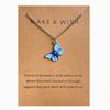 Summer Colorful Butterfly Pendant Necklace For Women Female Clavicle Chain Fashion New Design Jewelry Party Gift