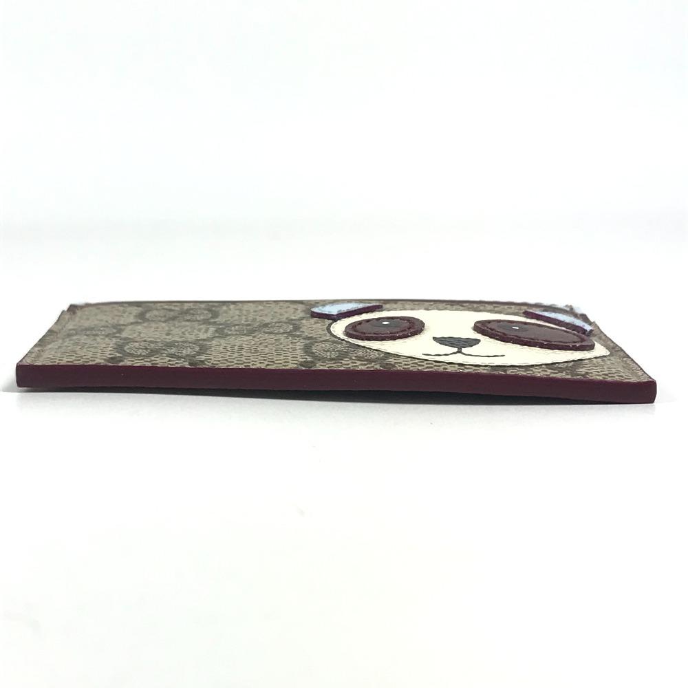 GUCCI 818769  GG Supreme logo panda Business Card Holder Card Case