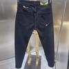 Мужские джинсы Retro Black Elastic Slim Fit - модный молодежный стиль