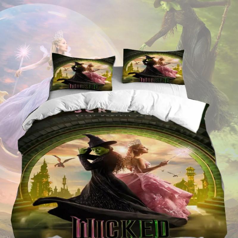 Wicked The Printed Bed Duvet Cover Pillowcase Three Piece Set For Kid Room