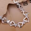 925 Sterling Silver Bracelet For The Wedding Lady Lovely Noble Beautiful Jewelry Fashion Beautiful Bracelet