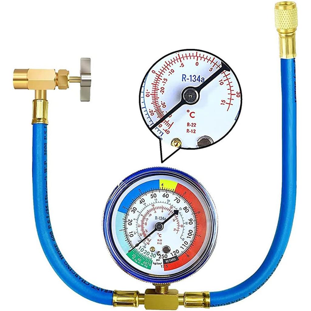 Complete Cooling System Repair Kit Refrigerant Piercing Valves R134A Refill Tool Set Metal Material Piercing Tap Valves