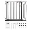 Baby Gate, 29.5"-39" Extra Wide, 30" High, Dog Gate for Stairs Doorways and House, Easy Step Walk Thru Auto Close Child Gate Pet Security Gate with