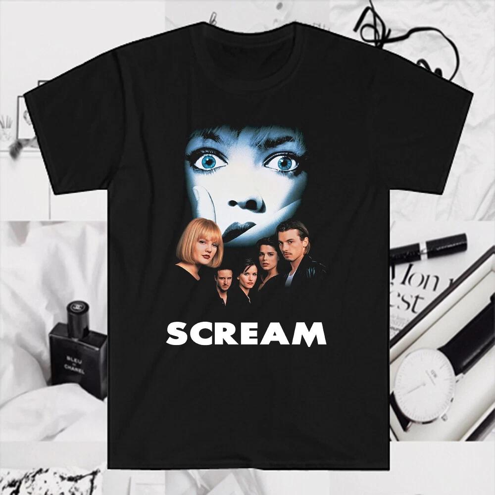 Scream Thriller Movie Poster Men's Black Size S to 5XL