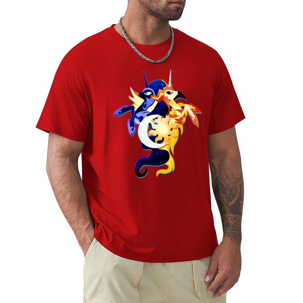 Футболка Nightmare Moon And Daybreaker Blanks Graphic Shirts Shirts Men Graphic