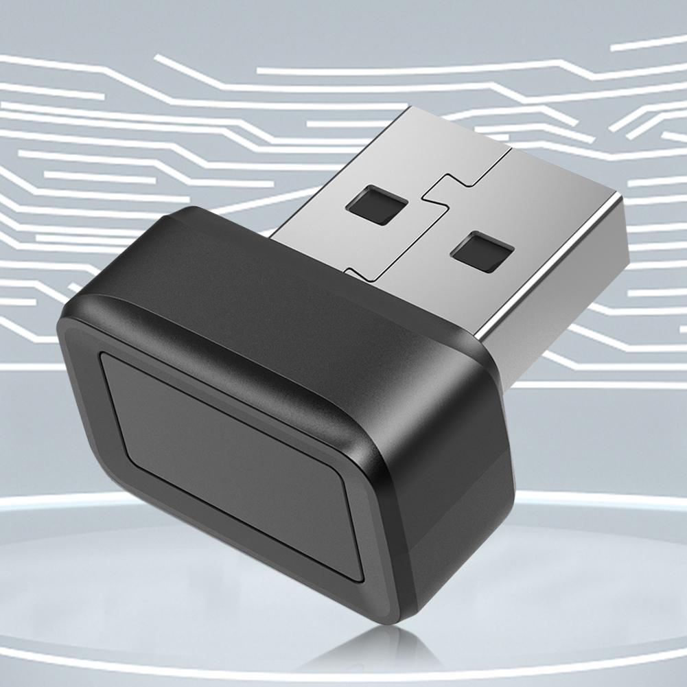 USB Fingerprint Key Reader FIDO U2F Windows Hello Biometric Fingerprint Scanner Anti-Spoofing for PC or Laptop