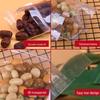 Прозрачный утолщенный пакет с зип-локом и дном для еды, матовый и влагостойкий, идеально подходит для сухофруктов и закусок.