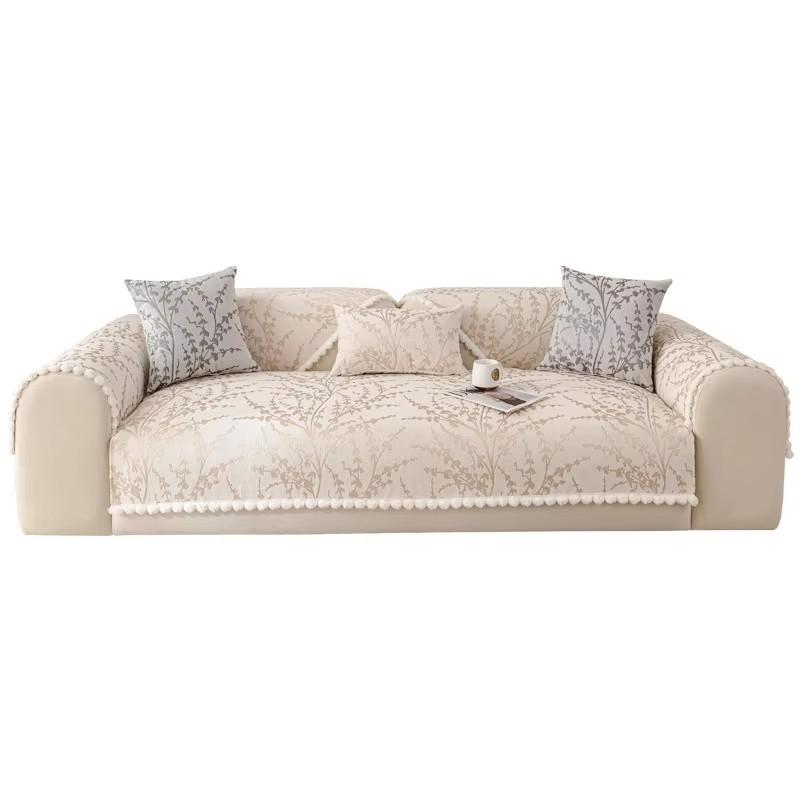 Подушка для дивана во французском стиле из шенилла Four Seasons, универсальный чехол для дивана, полотенце, нескользящий защитный чехол для дивана для декора гостиной