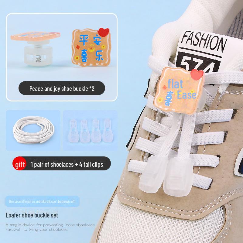 Детская пряжка для обуви без завязок с рисунком из мультфильма - декоративная застежка-пружинка