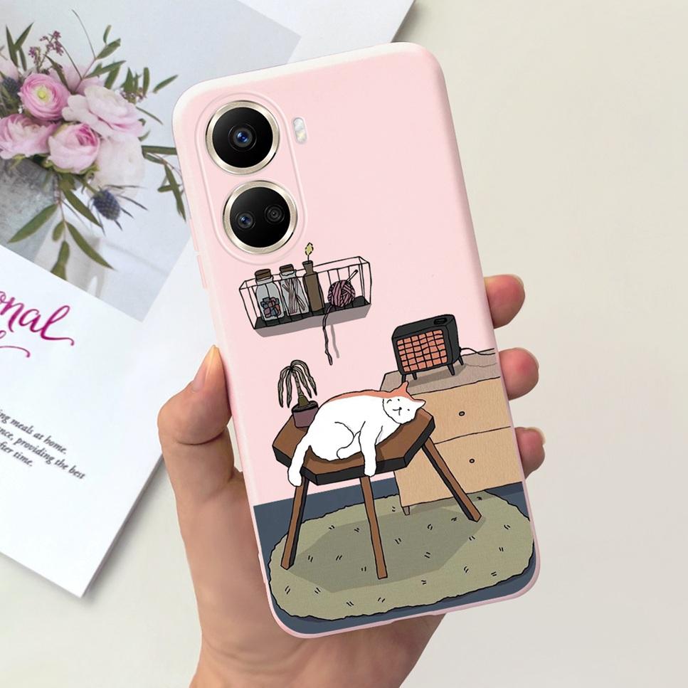 For Huawei nova 10 SE 4G Case Fashion Cartoon Pattern Soft Silicone Cover For Huawei Nova 10SE BNE-LX1 Bumper Phone Case Funda