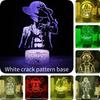 Unique Series Acrylic Night Light With Remote Control Touch Activation Features