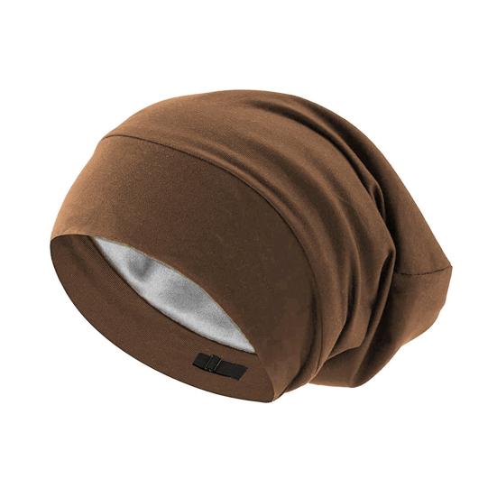 Унисекс-шапка для сна, защитная ночная шапочка для волос, высокоэластичная двухслойная однотонная теплая легкая регулируемая зимняя шапка