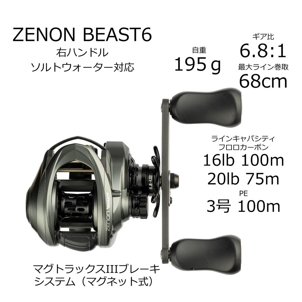 Катушка для заброса приманки AbuGarcia ZENON BEAST6 только для пресной воды, под правую руку