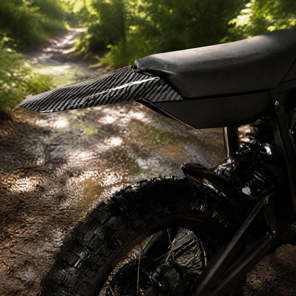 Carbon Fiber Tail Mudguard Durable Rear Fender for Talaria Sting X3 / MX3 / MX4 Off‑road Repair