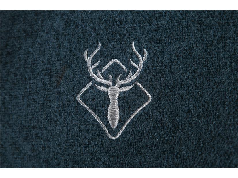 Мужской вязаный кардиган с воротником бейсбол: Толстый бархатный зимний свитер-жакет с длинными рукавами и вышивкой.