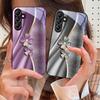 Роскошный Четырехлистник Для Samsung Galaxy A14 4G 20 30 52 20S 21S 22 A32 33 34 42 50 51 53 54 70 71 72 73 5G Стеклянный Чехол для Телефона