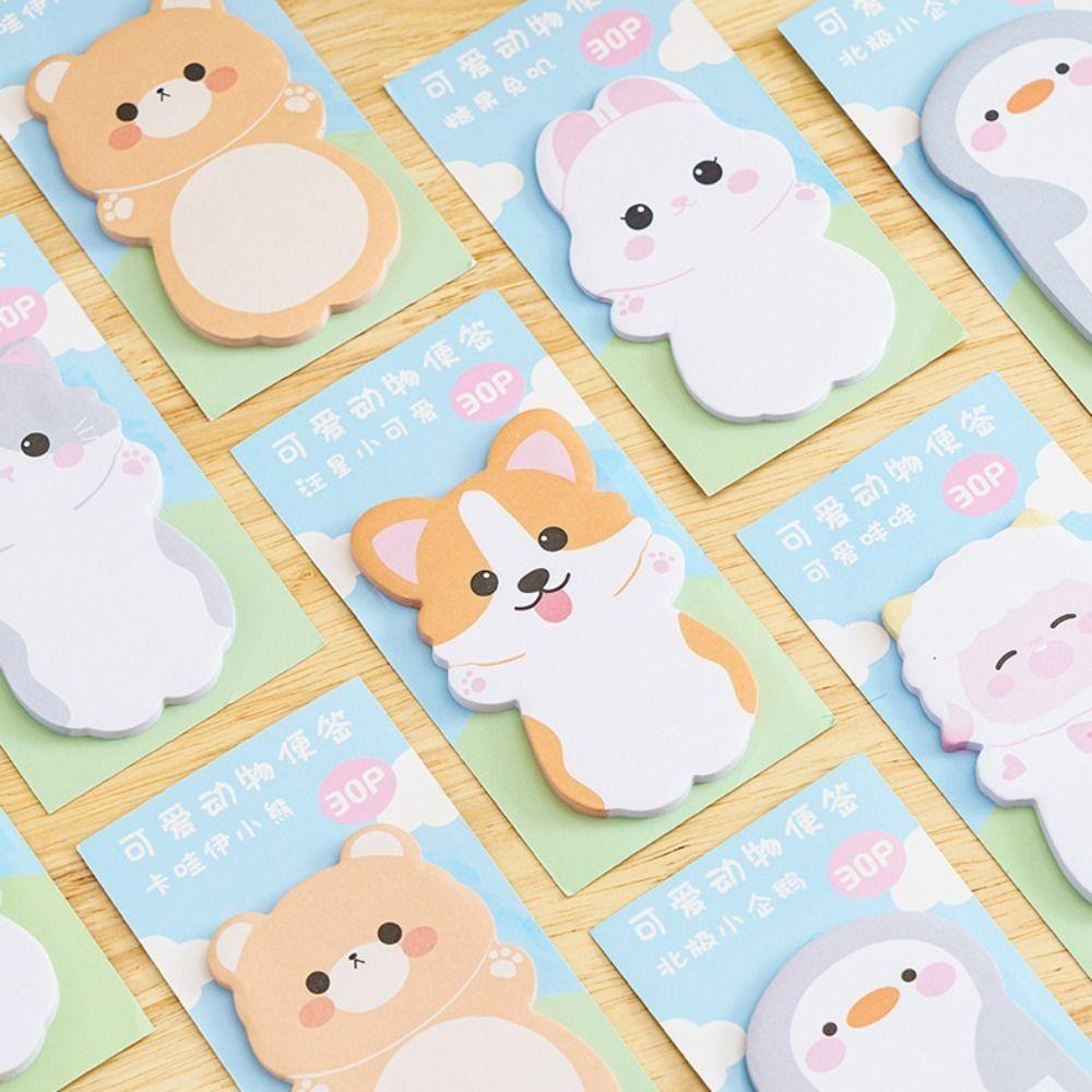 Sheep Sticky Notes Cat Message Paper Message Notes Animal Memo Pad School Supplies