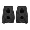 2pcs Car Antislip Block Plastic Car Tyre Slip Stopper Wheel Alignment Block