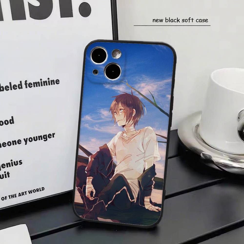 Noragami Для iPhone 17 air 16 15 14 13 12 11 Pro Черный Мягкий Чехол для Телефона
