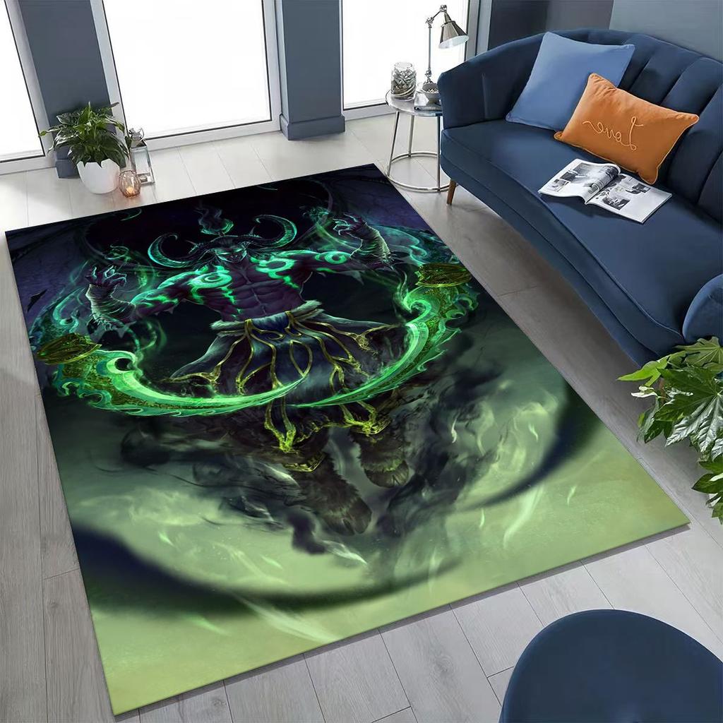 WOW World of Warcraft Артас Демон Иллидан Сильванас Ковер для Спальни Гостиной Дивана Дома Придверный Коврик Декор, Детский Нескользящий Коврик
