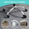 5Pcs Office Chair Wheel Safe for All Floor,No Mats Needed, Noise Free & Smooth Gliding,Universal Fit Office Chair Casters