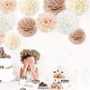 8pcs Wedding Decorative Paper Pompoms Pom Poms Flower Balls Party Home Decor Tissue Birthday Christmas DIY Decoration