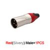 XLR Connector Audio Plug Microphone Plug 3Pin Speaker Connector Male & Female Colour Mic Connector