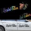 Styling Reflective Waterproof Car Accessories Window Car Stickers Auto-styling Limited Edition
