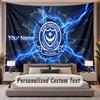 Custom Name Text Tapestry Portsmouth FC Personalized Polyester Wall Tapestry For Bedroom And Room