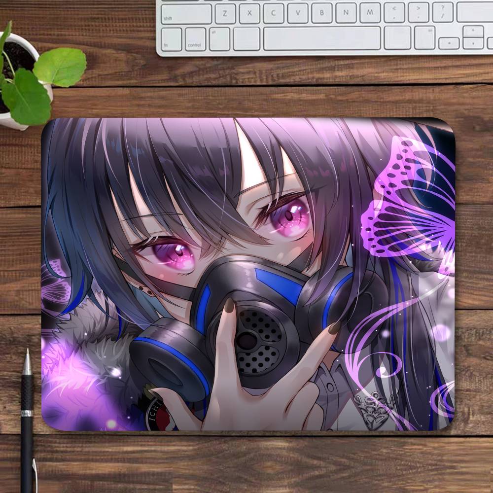 Аниме Девушка VTuber VSPO Ichinose Uruha Коврик для мыши Маленький с заблокированным краем Коврик для мыши для геймеров Настольный коврик для компьютера Прямоугольный Противоскользящий