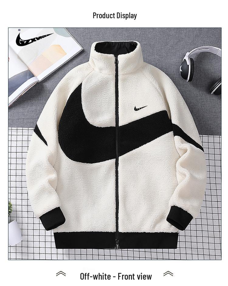 Двусторонняя куртка из овечьей шерсти: Модный мужской и женский хлопковый стеганый пальто Зима 2025