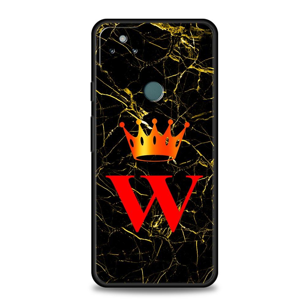 Marble Letter Phone Case Cover for Google Pixel 10 9 8 7 6 9A 8A 7A 6A Pro Shockproof Soft TPU 10 Pro XL Shell Fundas Capas Bags